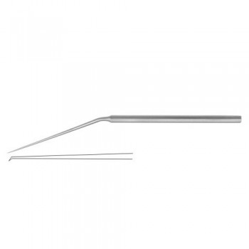 Micro Ear Hook Angled 25° Stainless Steel, 15.5 cm - 6" Tip Size 1.0 mm 